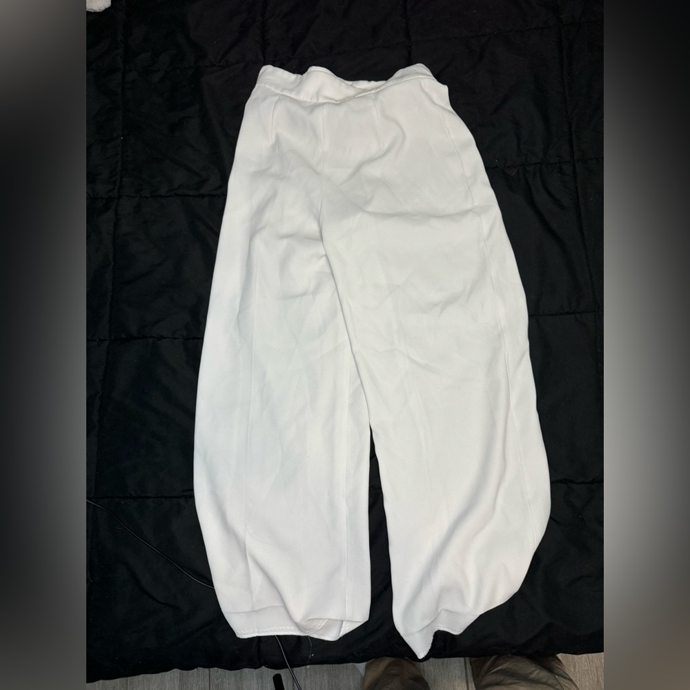 White oversized dress pants girls